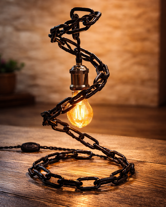 ინდუსტრიული ჯაჭვის მაგიდის სანათი